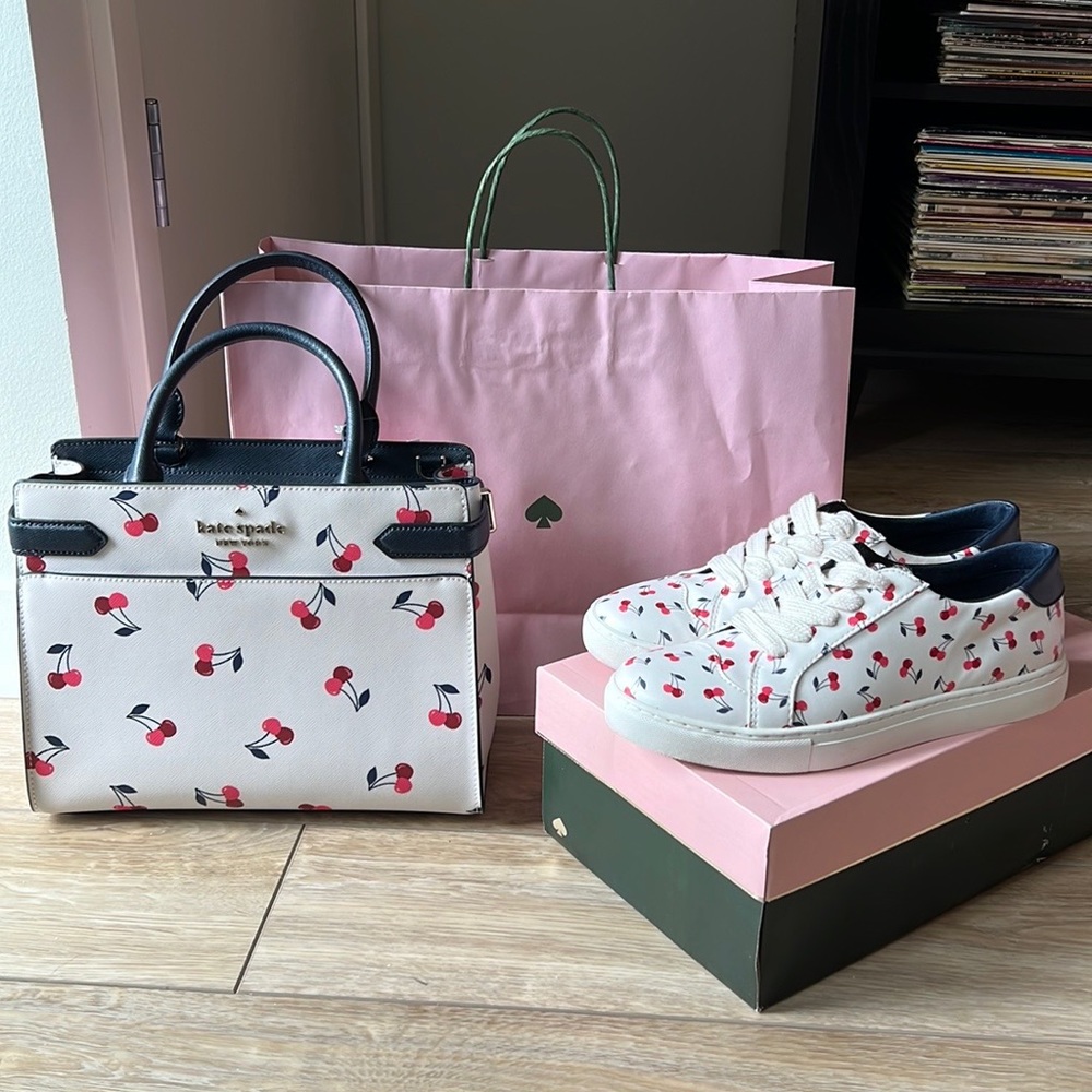 Kate Spade Athena Sneakers in Dancing Cherries size 7.5